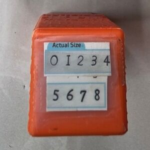 ImpressArt Metal Stamping Kit Number Stamps 0-8 with Orange Storage Case K2
